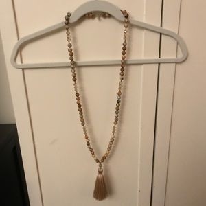 Brown Tassel Necklace